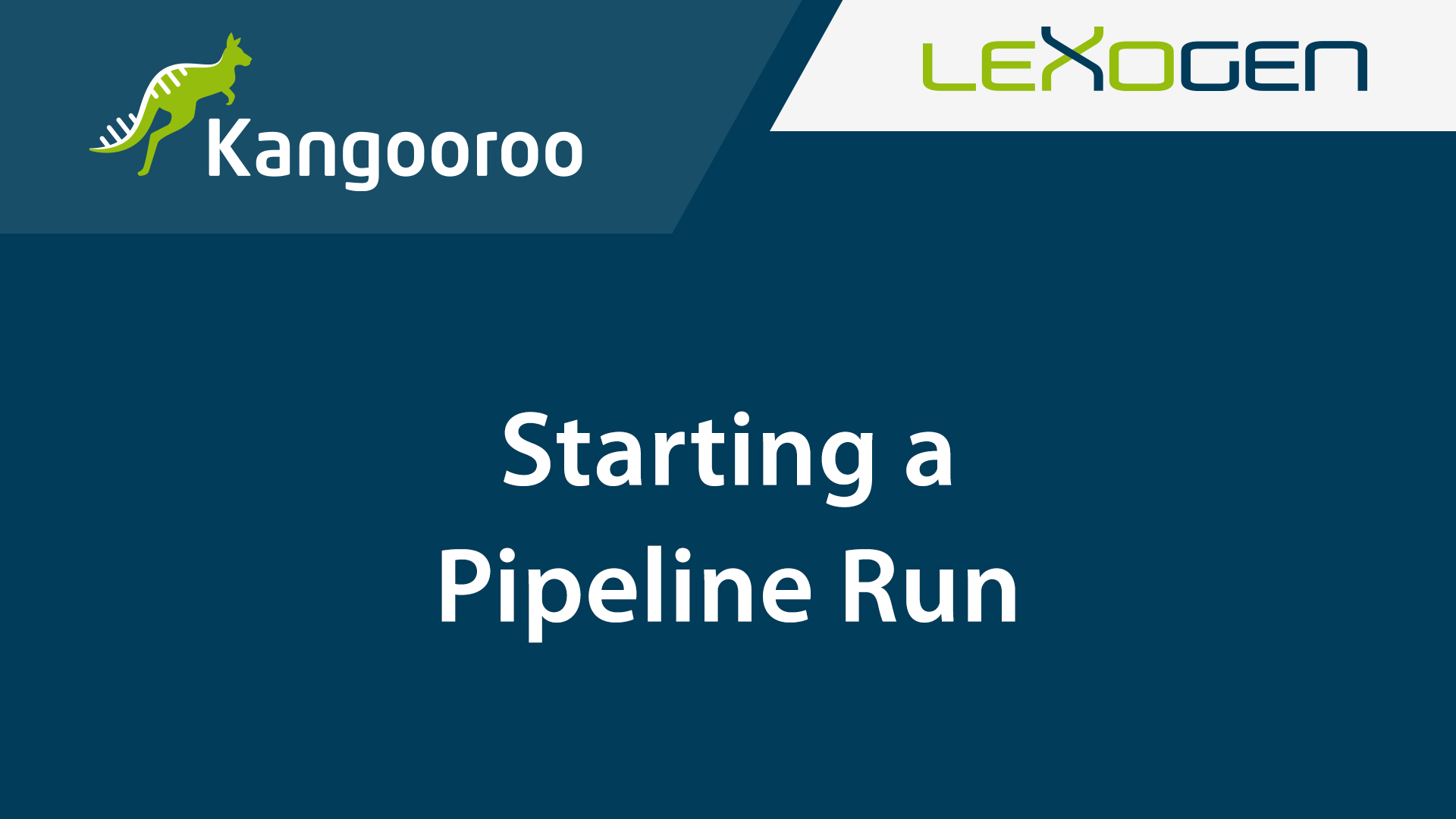 Starting a Pipeline Run